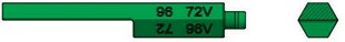 Pin kod zielony 1 - Pin kod 160/320 do baterii jonowo-litowej Wtyczka